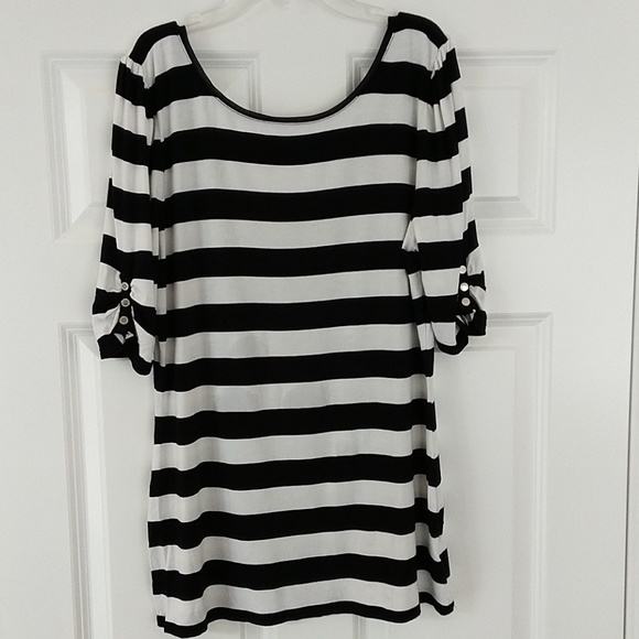 White House Black Market Tops - White House Black Market Striped Top